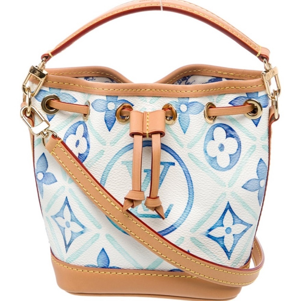 Louis Vuitton Nano Noé By the Pool Collection Monogram Tiles Turquoise Mini Bag - Picture 5 of 11